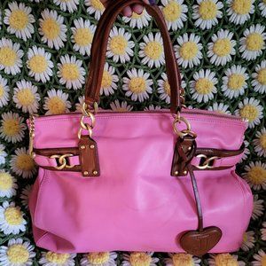 Pink & Brown Leather Juicy Couture Bag